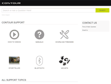 Tablet Screenshot of help.contour.com